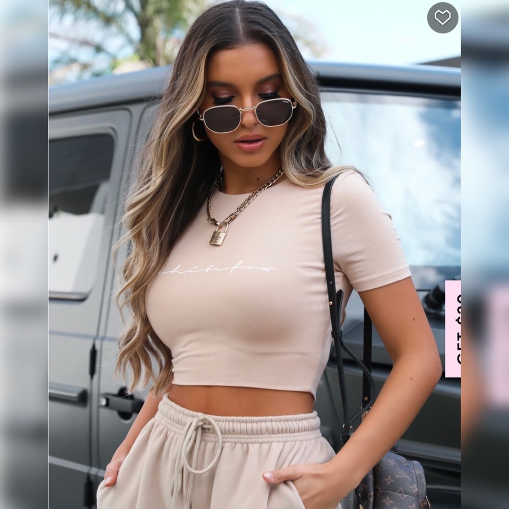 White Fox Boutique High Speed Crop Sand - Small
